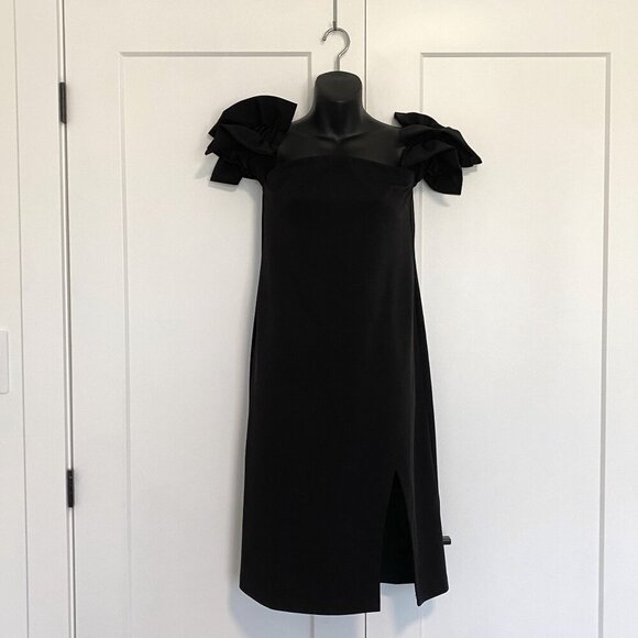 Gracia Black Short Formal Wedding Guest Dress Women's Size Small - Picture 1 of 8